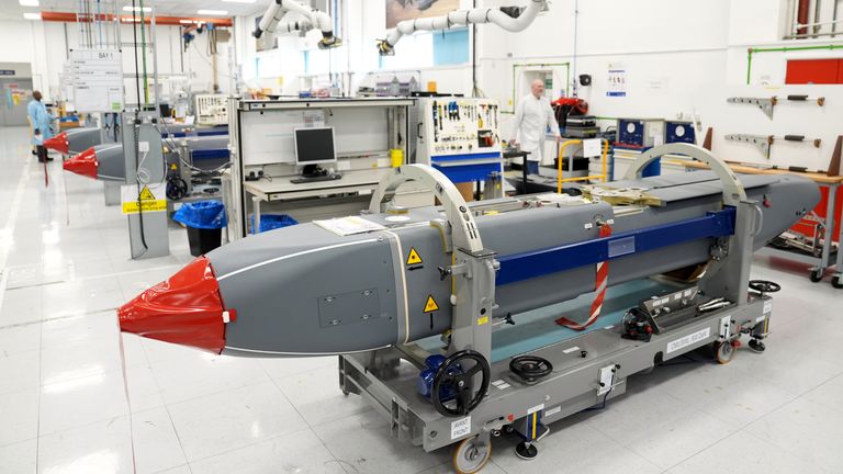 A long-range air-launched Storm Shadow cruise missile. Pic: PA