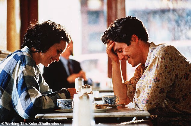 The scene was originally written for Four Weddings and a Funeral, but although it was filmed, it was cut from the final version. It was later reused in Love Actually (Hugh Grant and Andie MacDowell pictured)