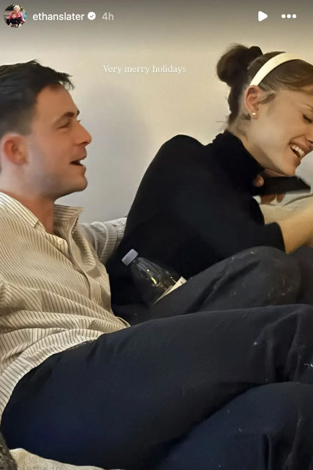 Ethan Slater shares rare photos of Ariana Grande