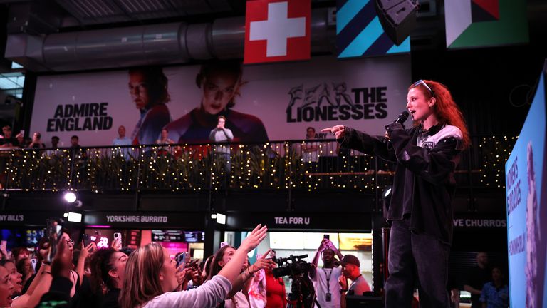 Jess Glynne performing at BOXPark Wembley in July. Pic: PA