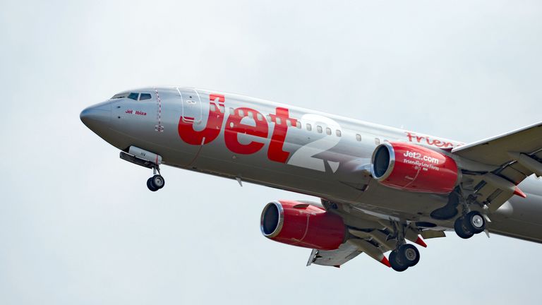 A Jet2 Boeing landing at Stansted. File pic: PA