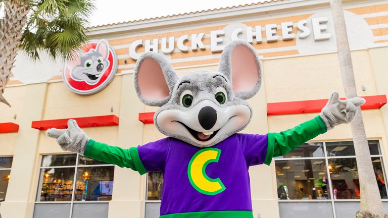 Mascot Chuck E. Cheese. File Pic: AP