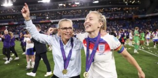 King bestows seven honours to mark Lionesses’ historic success as Sarina Wiegman made honorary dame
