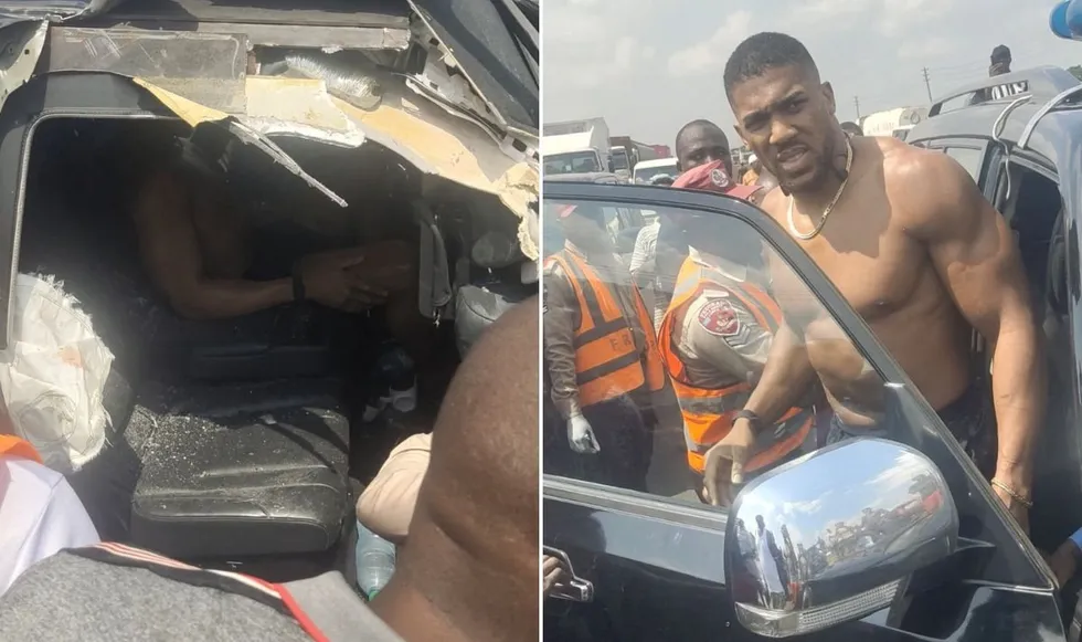 Anthony Joshua was involved in a fatal car crash that took the lives of two of his friends