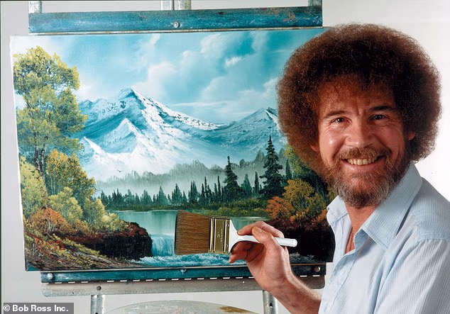 Bob Ross¿ famous curls weren¿t natural - the iconic painter's hair was naturally straight until he got a perm to save money