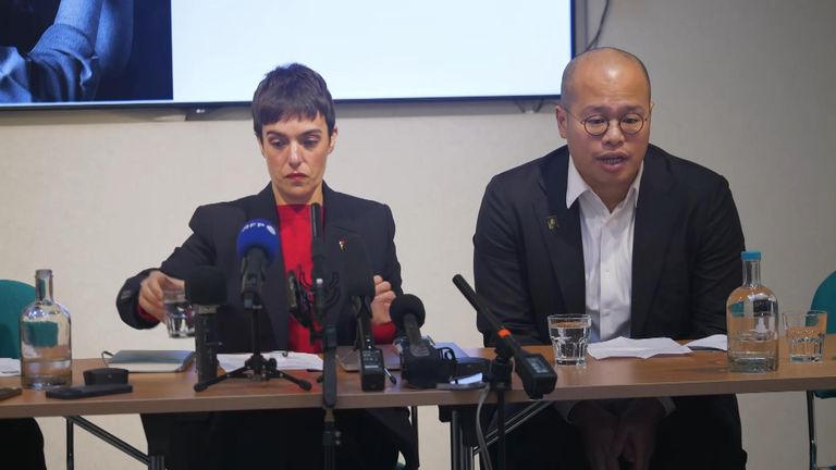Sebastien Lai described his father's declining health as 'heartbreaking' during a press conference later on Monday