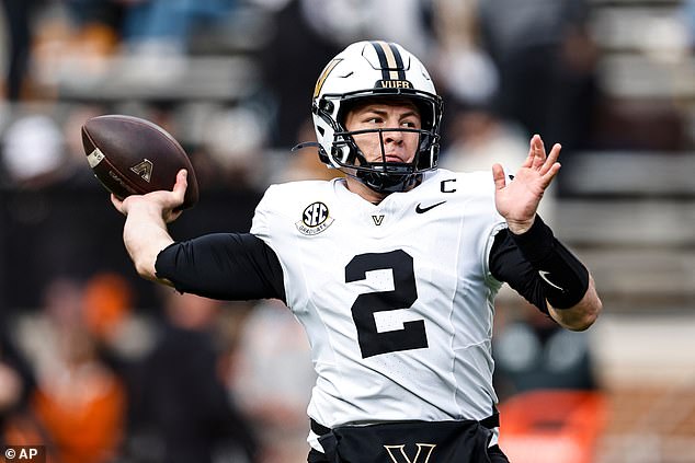 Diego Pavia and Vanderbilt slipped in the rankings despite a big win over Tennessee