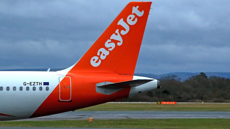 An easyJet plane at Manchester airport. File pic: PA