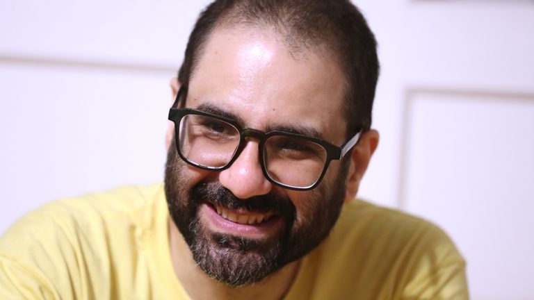 Alaa Abd El-Fattah was pardoned in September 2025. Pic: AP

