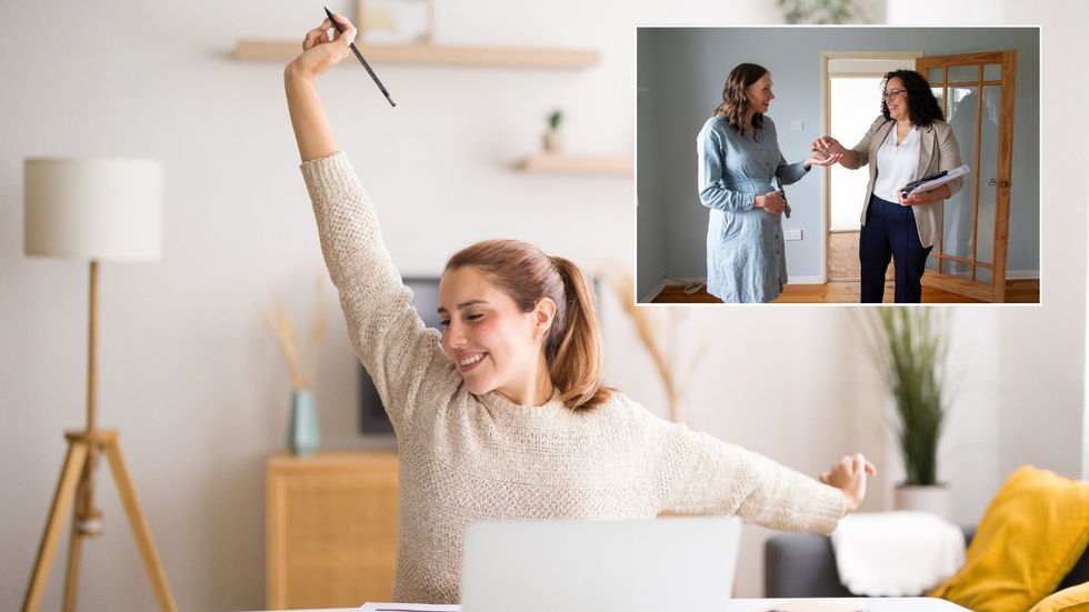 Happy mortgage holder