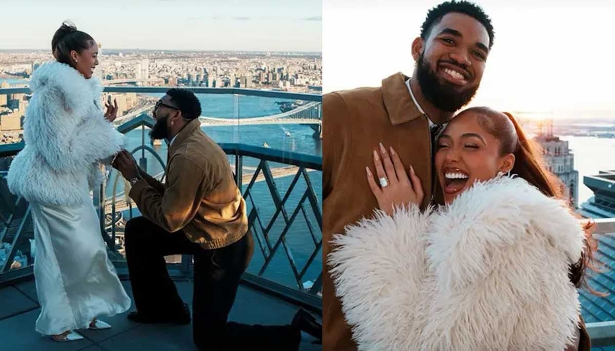 Jordyn Woods gets engaged to Karl-Anthony Towns after five years of dating