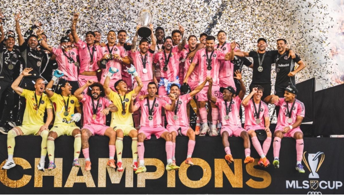 Messi dazzles with team celebrating first historic MLS title