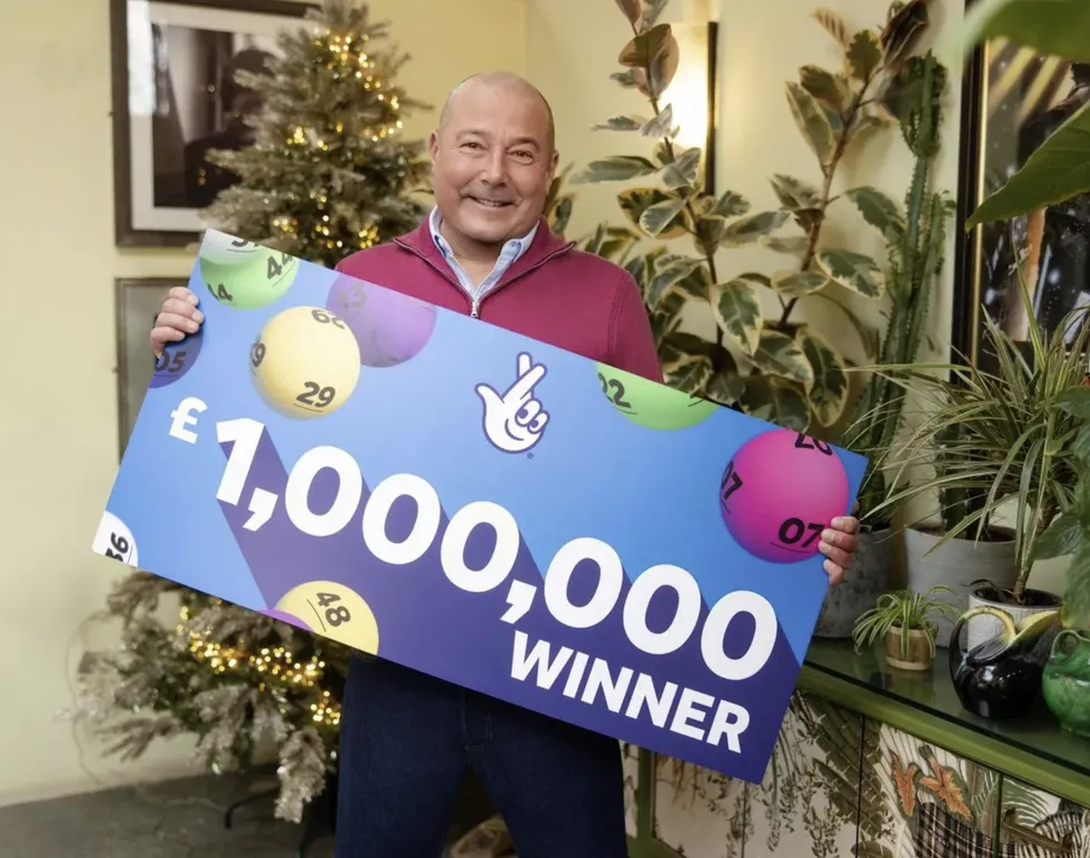 Lee Dart, 55, spent \u00a35 on a festive National Lottery scratchcard during a visit to his local store, employing his usual strategy of choosing completely randomly