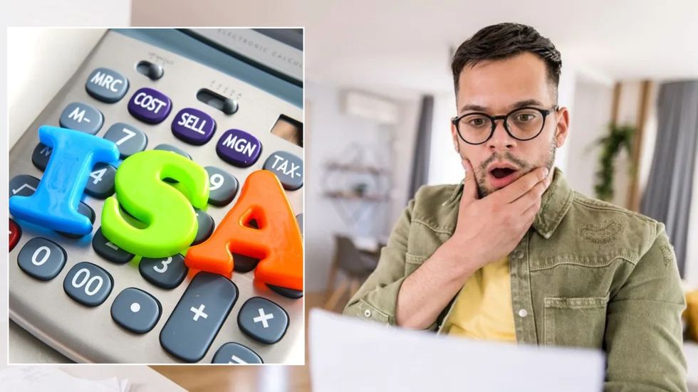 Man looking at bill and ISA