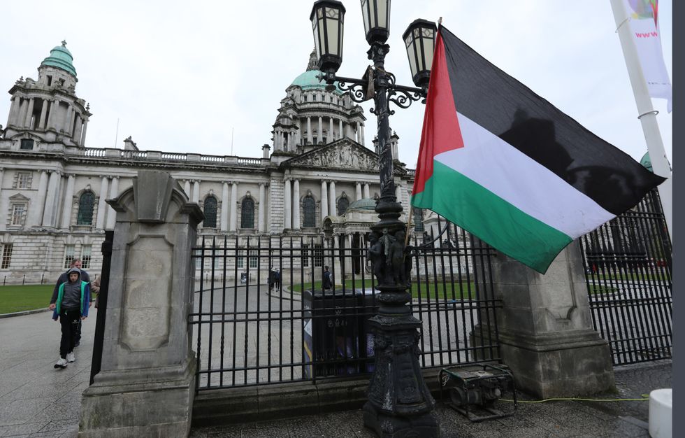 \u200bPalestine flag outside Belfast City Hall