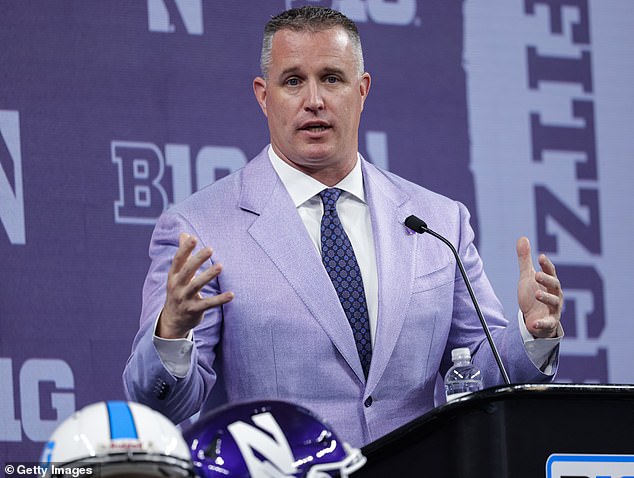 Michigan State has hired ex-Northwestern football coach Pat Fitzgerald for the same role
