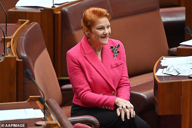 Pauline Hanson was certainly full of the Yuletide spirit this year. The One Nation leader took to Instagram on Christmas Eve to share a video that featured a very surprising co-star