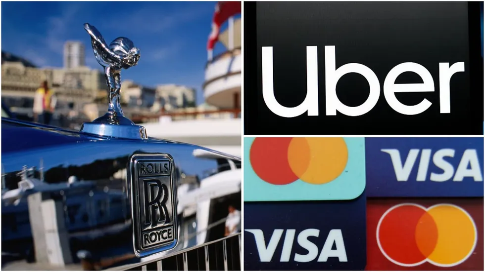 Rolls-Royce, Uber and Visa