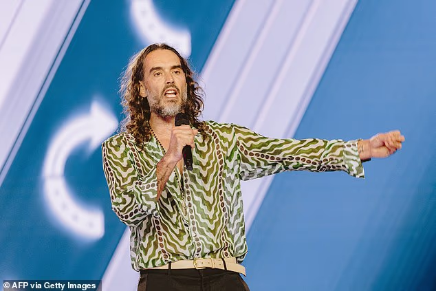 Russell Brand on Thursday slammed ex-wife Katy Perry's relationship with Justin Trudeau during a Turning Point USA gathering in Phoenix