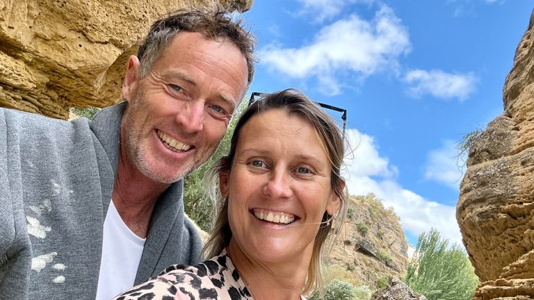 The couple before they were detained. Pic: Family handout