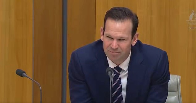 Nationals Senator Matt Canavan (pictured) decided to pose a question about Aussie F1 star Oscar Piastri at a parliamentary hearing on Monday