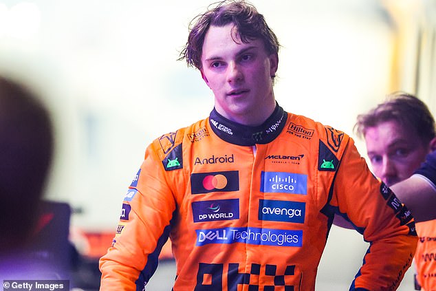 The Aussie racing star (pictured) was the favourite to claim the F1 world championship for the majority of the 2025 season - but now finds himself third in the standings