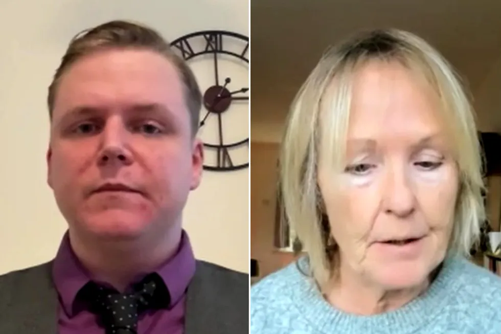 Ex-SNP councillor Austin Sheridan and gender critical activist Stephanie Davies-Arai j