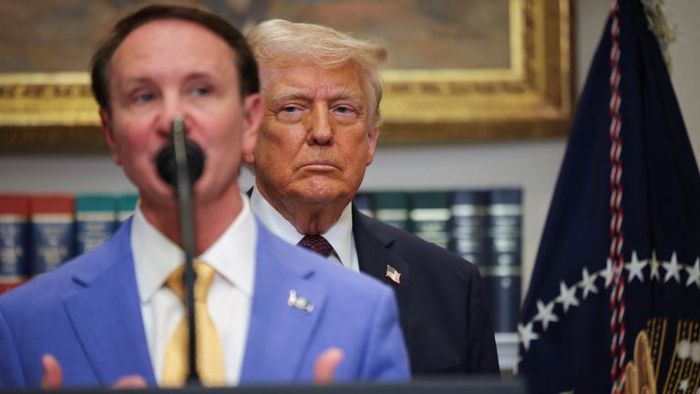 Donald Trump has appointed Jeff Landry as special envoy to Greenland. Pic: Reuters