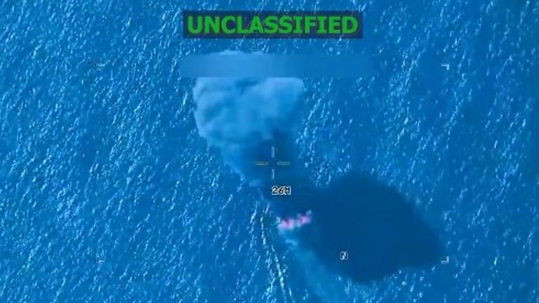 The US military said it carried out strikes in the Pacific Ocean on three boats it accused of trafficking drugs. Pic: X/@Southcom