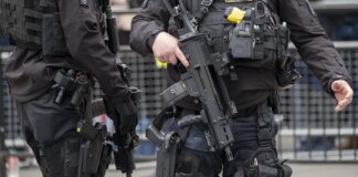 Driver shot dead by police after ‘fleeing two-car crash brandishing handgun’