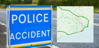 Major A-road to be closed for hours after HGV crashes off carriageway near Dover