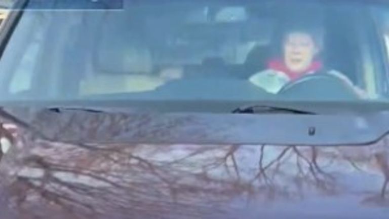 Renee Nicole Good can be seen at the wheel moments before the shooting.