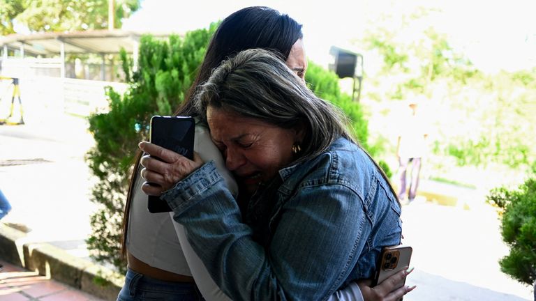 People react to the news that a large number of political prisoners could be released in Venezuela.
Pic: Reuters