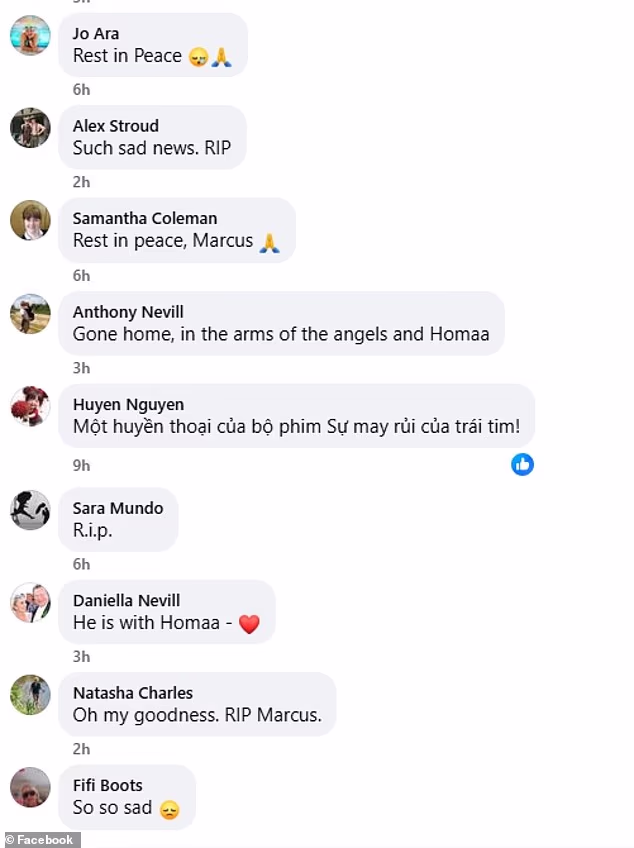 Tributes poured in for the star on the Facebook fan page