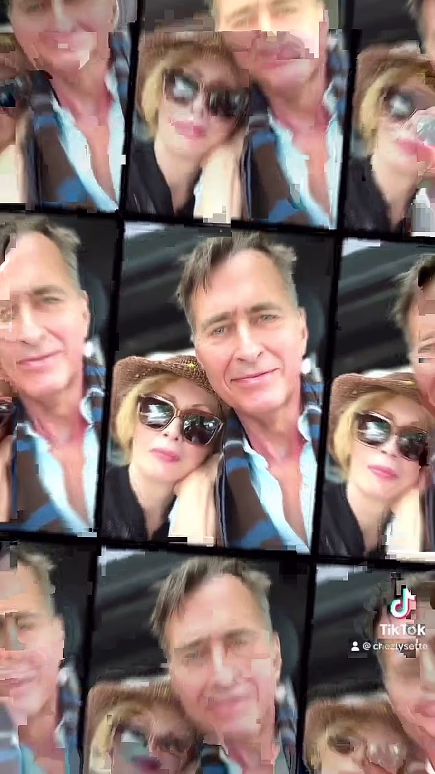 On social media Lysette posted pictures of the two of them together