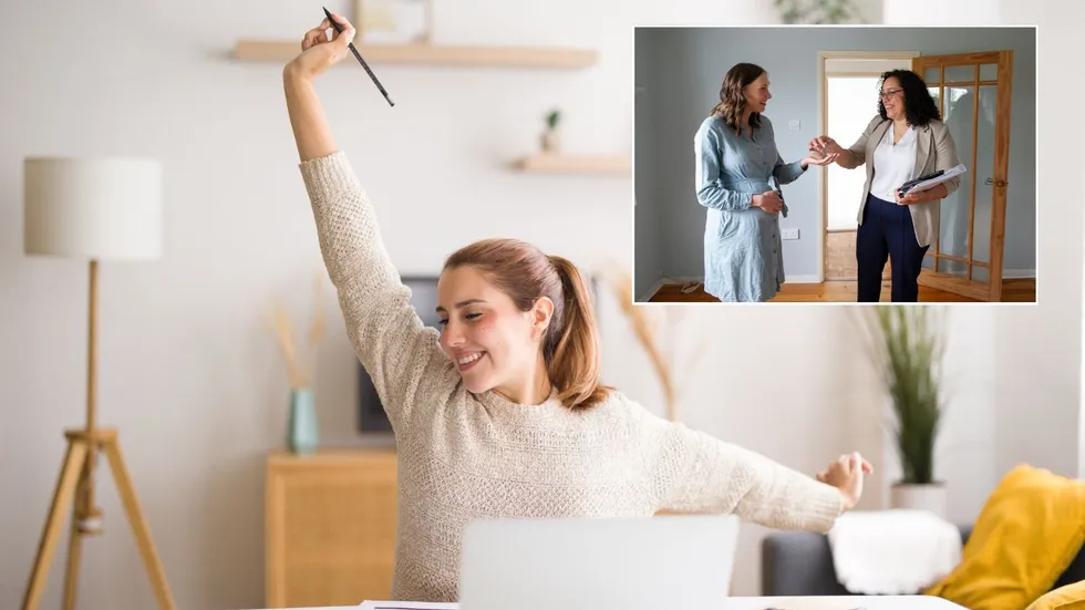 Happy mortgage holder