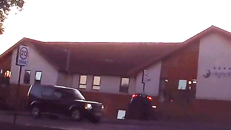 A BMW crashes into Highcliffe Care Home in Sunderland. Pic: IOPC