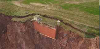 Nuclear bunker on brink of collapse after coastal erosion leaves it exposed to nature