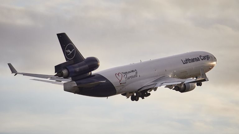 The last European MD-11 was retired in 2021, when Lufthansa Cargo stopped using the type after 23 years. Pic: Lufthansa Cargo/Vasco Garcia