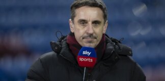 Arsenal fans heard singing new chant about Gary Neville during Chelsea win after pundit’s violent remark
