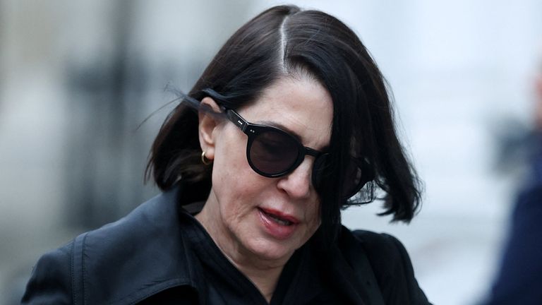 Sadie Frost was also in court for the opening of the case. Pic: Reuters