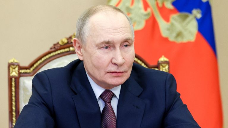 Russia's President Vladimir Putin. Pic: Reuters