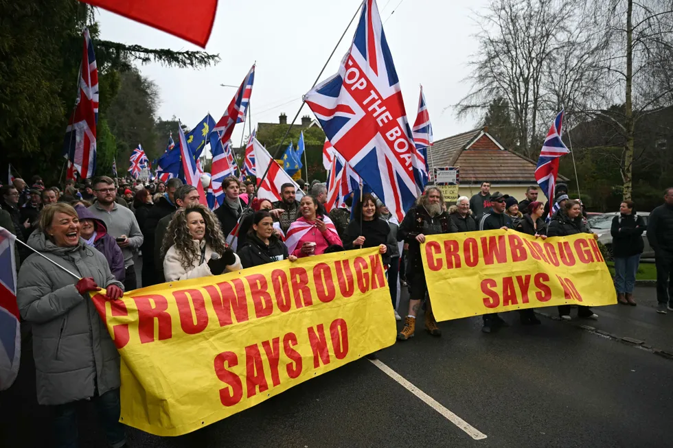 Crowborough protest
