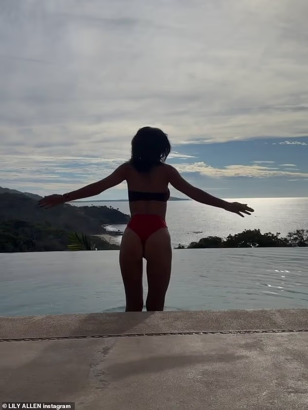 She was showing off every inch of her stunning frame