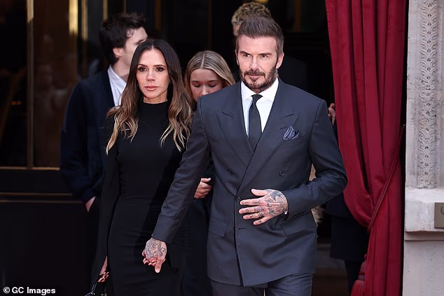 The former Spice Girl was expressionless as she prepared for her latest social engagement in Paris