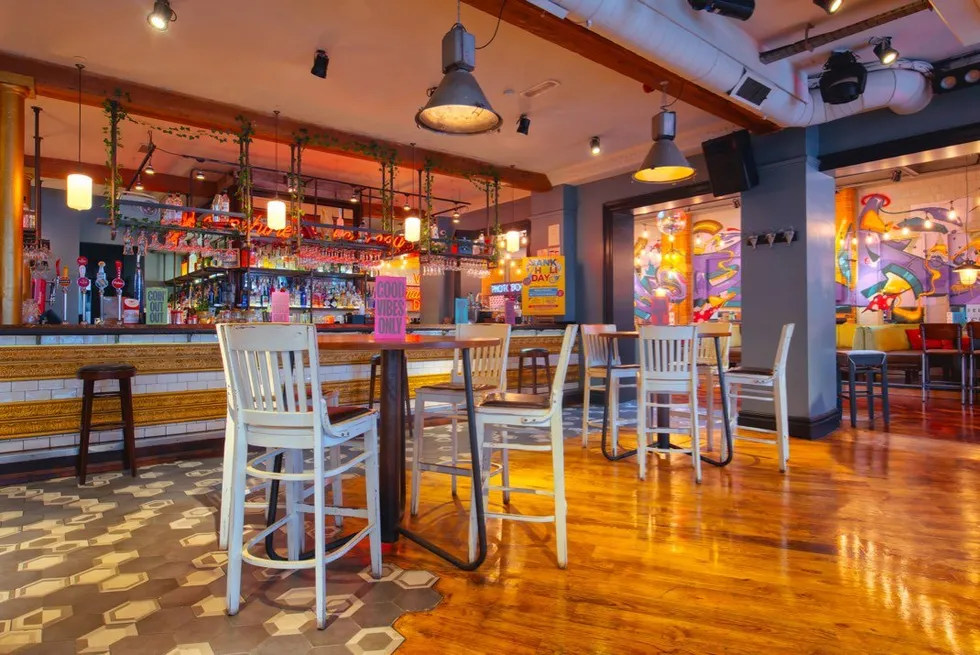 Inside of a Revolution bar