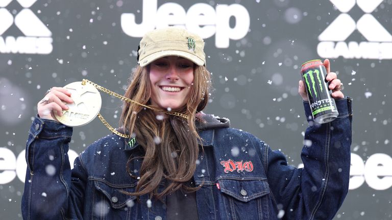 X Games winner Mia Brookes will be hoping for snowboard slopestyle glory. Pic: AP
