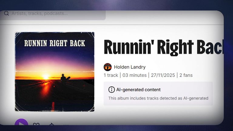 Deezer highlights AI content - and is the only site to flag up if a track is fully AI-generated 