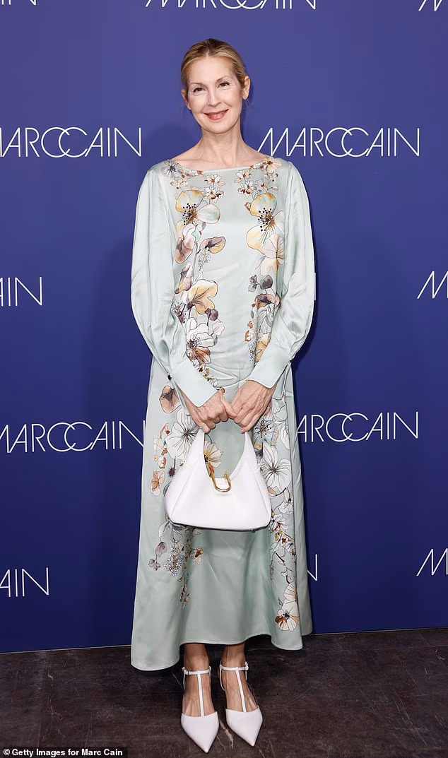 Also in attendance was Gossip Girl star Kelly Rutherford, who stepped out in a duck egg blue floral midi-dress