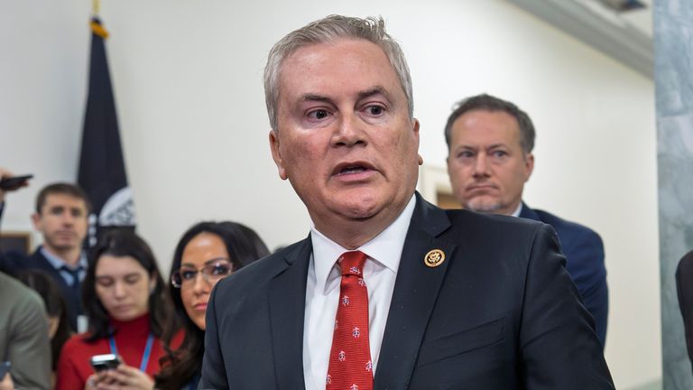 House Oversight Committee chairman James Comer. Pic: AP